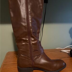 Brown Leather Women's Boots